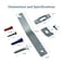 Picture Hang PHS Anti Theft ers Bulk Pack 100 Pack Security Frame Lock Hanging Kit with THead Screws Earthquake Proof Art Hangers for Museums Galleries Hotels Holds 15 lbs