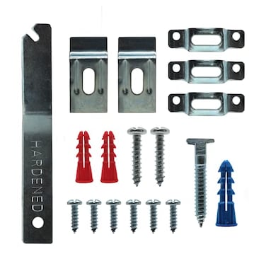 Picture Hang PHS Anti Theft ers Bulk Pack 100 Pack Security Frame Lock Hanging Kit with THead Screws Earthquake Proof Art Hangers for Museums Galleries Hotels Holds 15 lbs