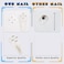 Hoedia Picture Hangers60 Pack ConcreteStuccoHard Wall Hooks for Hanging Picture Tapestry Clocks and MoreHeavy DutyNo Damage or Drilling