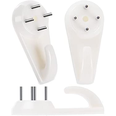 Hoedia Picture Hangers60 Pack ConcreteStuccoHard Wall Hooks for Hanging Picture Tapestry Clocks and MoreHeavy DutyNo Damage or Drilling