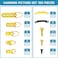 Philbinden Picture Hanging Kit 353PCS Picture Hangers Heavy Duty Picture Hanging Hooks with ScrewsSawtooth Hardware for Frames Painting Art Photo Mounting