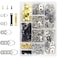 Sutemribor Picture Hanging Kit 500 PCS Heavy Duty Assorted Picture Hangers with Screws for Picture Hanging Wall Mounting 500