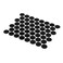 PRIME-LINE PrimeLine KD 16082 Black Screw Hole Covers SelfAdhesive Textured Plastic 53 Per Sheet