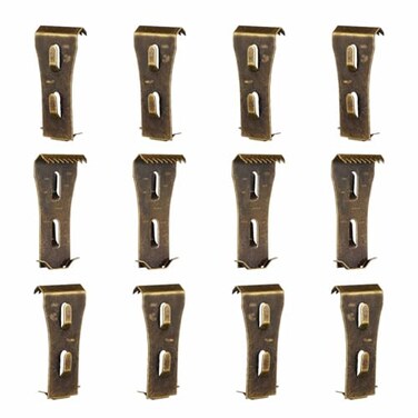 qieoyk Brick Clips 12 Pcs Heavy Metal Wall Hangers for 214 to 238 Inch Bricks Outdoors Home Decor
