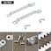 QWORK Sawtooth Hangers Large with Screws 100 Pcs Steel with Zinc Finish Includes 200 6 x 12 inch Screws Canvas and Picture Frame Hangers