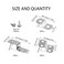 Rrina 60Pcs Offset Canvas Clips with Screws Heavy Duty Picture Framing Mirror Clips 6mm024in 7mm028in 9mm037in