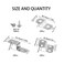 Rrina 60Pcs Offset Canvas Clips with Screws Heavy Duty Picture Framing Mirror Clips 6mm024in 7mm028in 9mm037in