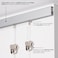 Stas Picture STAS Cliprail Pro Picture Hanging System Set Covers 984 ft of Wall Space Heavy Duty Picture Rail Art Hanging Gallery Kit Without Nails Home or Museum Matte Silver Rails 4 Hooks Cords