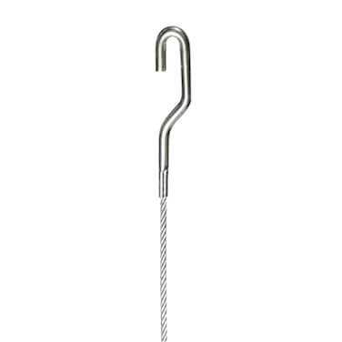 Picture Hang Steel ing Cord 2mm Diameter 72Inch with Large Hook Compatible with TR101 Wall Track ing System Supports Up to 28 lbs 5 Pack