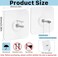 Tivcck 20pcs Adhesive Wall Mount Screw Hooks Heavy Duty Adhesive Hooks Seamless Screws for Wall Mount Shelf Kitchen Bathroom Home Office 14 mm13 lbsMax