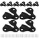 ZAAWUUT 10Pack Heavy Duty Keyhole HangersPicture Frame Buckle Hanger BracketMug Key Coat Hanging RackWooden Board Wall Mount Keyhole Hanging Plates Matte Black