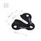 ZAAWUUT 10Pack Heavy Duty Keyhole HangersPicture Frame Buckle Hanger BracketMug Key Coat Hanging RackWooden Board Wall Mount Keyhole Hanging Plates Matte Black