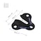 ZAAWUUT 10Pack Heavy Duty Keyhole HangersPicture Frame Buckle Hanger BracketMug Key Coat Hanging RackWooden Board Wall Mount Keyhole Hanging Plates Matte Black
