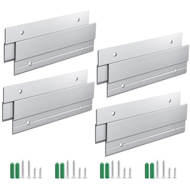 Zorfeter 4 Pairs Z Hanger French Cleat Hanger 6 Inch Mirror Picture Whiteboard Headboard Artwork Frames Wall Mounting Brackets Z Bar Hanger Supports