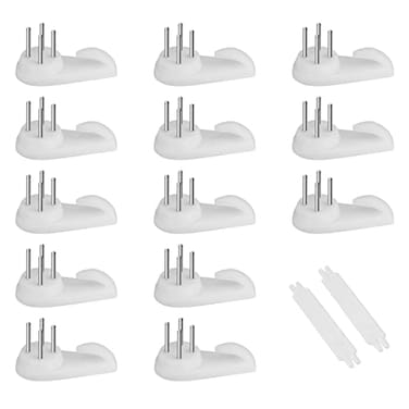 SAVITA 25pcs Concrete Wall Hooks Invisible Nail Hangers No Damage Wall Picture Hangers Drywall Picture Hooks Non Trace Hanging Hooks Photo Frame Hangers 3cm White