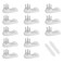 SAVITA 25pcs Concrete Wall Hooks Invisible Nail Hangers No Damage Wall Picture Hangers Drywall Picture Hooks Non Trace Hanging Hooks Photo Frame Hangers 3cm White