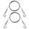 Wgbon Adjustable Picture Hanging Wire Upgrade Mirror Frame Hanging Kit 66FT Heavy Duty Stainless Steel Wire Rope Supports Up to 100lbs Silver 2PC66FT