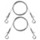 Wgbon Adjustable Picture Hanging Wire Upgrade Mirror Frame Hanging Kit 66FT Heavy Duty Stainless Steel Wire Rope Supports Up to 100lbs Silver 2PC66FT