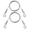 Wgbon Adjustable Picture Hanging Wire Upgrade Mirror Frame Hanging Kit 66FT Heavy Duty Stainless Steel Wire Rope Supports Up to 100lbs Silver 2PC66FT