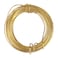 Mozeat Lens Picture Hanging Brass Wire 20 Feet Braided Picture Wire MultiStranded Metal Wire for Artwork Mirrors Clocks Golden