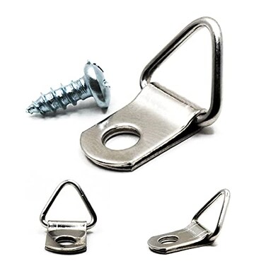 Picture Hang PHS 1000 Pack DRing ers with Screws Small Triangle Frame Hangers for ing Mirror Hanging Hardware Kit D Rings for Lightweight Frames and Paintings