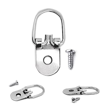 Picture Hang PHS Heavy Duty DRing ers 100 Pack with Screws Picture Frame Hanging Hardware for Wood Frames D Rings for ing 25lb Support