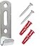 Taskar J Wall Hook Picture Hanging Heavy Duty Fixings 5 Pack Chrome