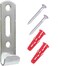 Taskar J Wall Hook Picture Hanging Heavy Duty Fixings 5 Pack Chrome