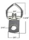 888 Corp Heavy Duty 1 Hole D Ring Picture Hanger with Screws Pro Quality 100