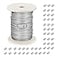 KABB Picture Hanging Wire PlasticCoated Stainless Steel Wire with 50pcs Aluminum Crimping Loop Sleeve for Hanging Photo Frame Artwork Mirror Bird Feeder String Light Plant Climbing 15mm x 98Feet