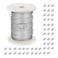 KABB Picture Hanging Wire PlasticCoated Stainless Steel Wire with 50pcs Aluminum Crimping Loop Sleeve for Hanging Photo Frame Artwork Mirror Bird Feeder String Light Plant Climbing 15mm x 98Feet