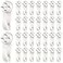 Jetec 30 Pieces Plastic Hardwall Hanger Hooks Concrete Hanging Invisible Nail Wall Hooks Mount NonMark Hanger in 2 Inches for Hardware Concrete Walls Picture Frame