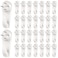 Jetec 30 Pieces Plastic Hardwall Hanger Hooks Concrete Hanging Invisible Nail Wall Hooks Mount NonMark Hanger in 2 Inches for Hardware Concrete Walls Picture Frame