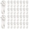 Jetec 30 Pieces Plastic Hardwall Hanger Hooks Concrete Hanging Invisible Nail Wall Hooks Mount NonMark Hanger in 2 Inches for Hardware Concrete Walls Picture Frame