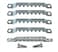 888 Corp Large Sawtooth Picture Hangers 10 Pack Zinc Plated Steel with Screws