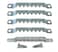 888 Corp Large Sawtooth Picture Hangers 10 Pack Zinc Plated Steel with Screws