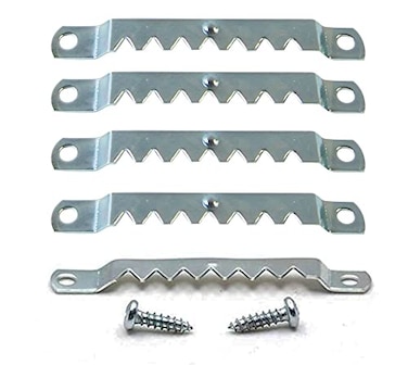 888 Corp Large Sawtooth Picture Hangers 10 Pack Zinc Plated Steel with Screws