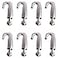 BOLWHAO 8 PCS Adjustable Hooks for Gallery Picture Hanging System fits 1mm15 mm Wire RopeAdjustable Metal Art Gallery Display Wire Rope Hanger Hooks