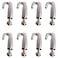 BOLWHAO 8 PCS Adjustable Hooks for Gallery Picture Hanging System fits 1mm15 mm Wire RopeAdjustable Metal Art Gallery Display Wire Rope Hanger Hooks