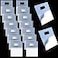 fallingstar 20 Pack Picture Hangers Adhesive Foamboard Hanger Plastic Sawtooth Adhesive Picture Hanger No Nail Picture Hangers 20