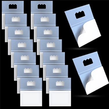 fallingstar 20 Pack Picture Hangers Adhesive Foamboard Hanger Plastic Sawtooth Adhesive Picture Hanger No Nail Picture Hangers 20