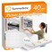 Summerbrite SummerBrite XL Picture Hanging Strips Heavy Duty 40 Strips Damage Free Removal Picture Hangers for Wall Sticky Hook Loop Adhesive Strips for PosterPictureHomeOffice 20 PairsXLarge White