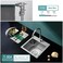 KINKIB 15 inch Drop in Bar Sink Small Topmount Kitchen Sink Single Bowl Handmade T304 Stainless Steel Overmount Kitchen Bar Sink with Basket Strainer