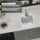 Koardink Kitchen And Bar Sink 15x17 Inch Stainless Steel Drop In Kitchen Sink Modern Single Bowl Topmount Bar Sink ComboSS GridSilicon MatDrain Strainer Set Compatibility With Various Kitchen Bar Styl