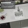 Koardink Kitchen And Bar Sink 15x17 Inch Stainless Steel Drop In Kitchen Sink Modern Single Bowl Topmount Bar Sink ComboSS GridSilicon MatDrain Strainer Set Compatibility With Various Kitchen Bar Styl