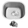 MONSINTA Bar Sink 14 x 12 x 8 Undermount Kitchen Sink T304S Stainless Steel RV Kitchen Sinks Small Kitchen Sinks With Sink Drain Strainer Use at Rv BarOutdoor Laundry and UtilityBathroom