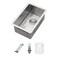 Sarlai Stainless Steel Bar Sink Undermount 10x18x8 Undermount Bar Prep RV Small Kitchen Sink 16 Gauge Stainless Steel Single Bowl Under Counter Small Outdoor Sinks Basin