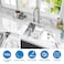 suncano Suncano 15x15 Inch Bar Sink Undermount 18 Gauge Stainless Steel Small Kitchen Sink Handmade Single Bowl Wet Bar Sinks with Rinse Grid Brushed