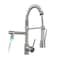 AIMADI Commercial Pull Down Kitchen Faucet Sprayer with LED LightSingle Handle Stainless Steel Kitchen Sink Faucets with Pull Down SprayerSuitable for Farmhouse Camper Laundry Rv Bar