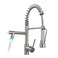 AIMADI Commercial Pull Down Kitchen Faucet Sprayer with LED LightSingle Handle Stainless Steel Kitchen Sink Faucets with Pull Down SprayerSuitable for Farmhouse Camper Laundry Rv Bar